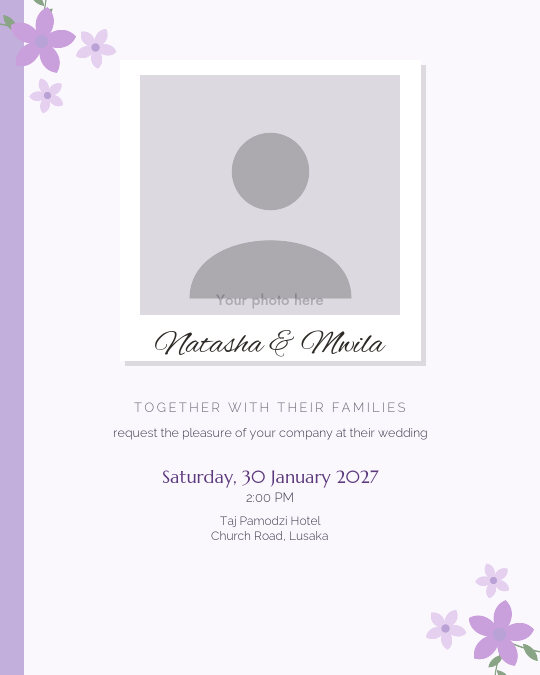 Riverside Promise invitation design preview