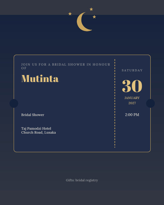 Rose Quartz invitation design preview