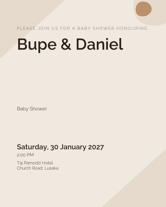 Sage Shower invitation design preview