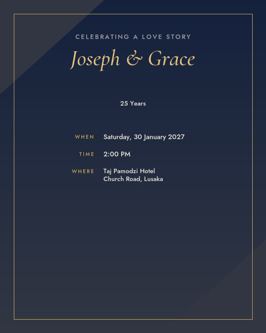 Silver Moonlight invitation design preview