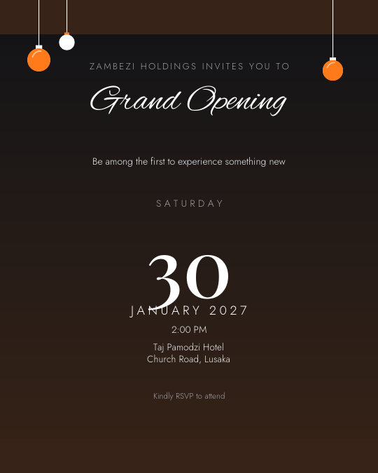 Store Launch invitation design preview