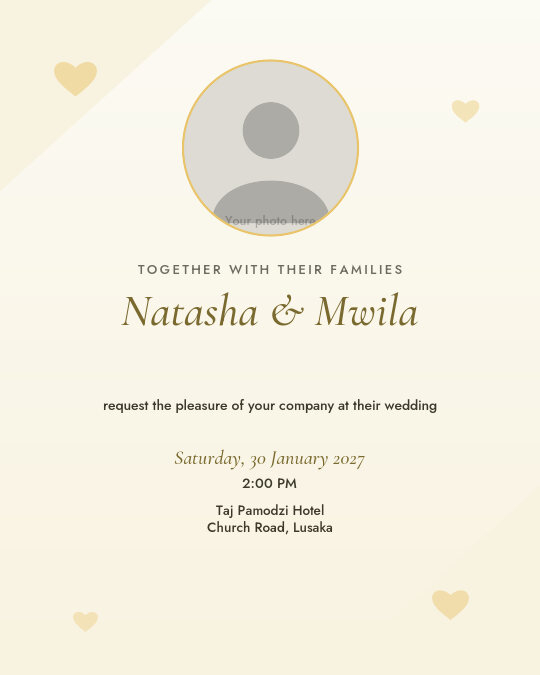 Sunday in the Garden invitation design preview