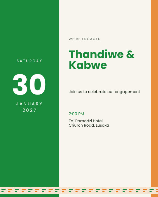 Sunset Yes invitation design preview