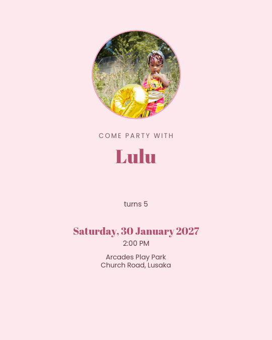 Sunshine Smiles invitation design preview