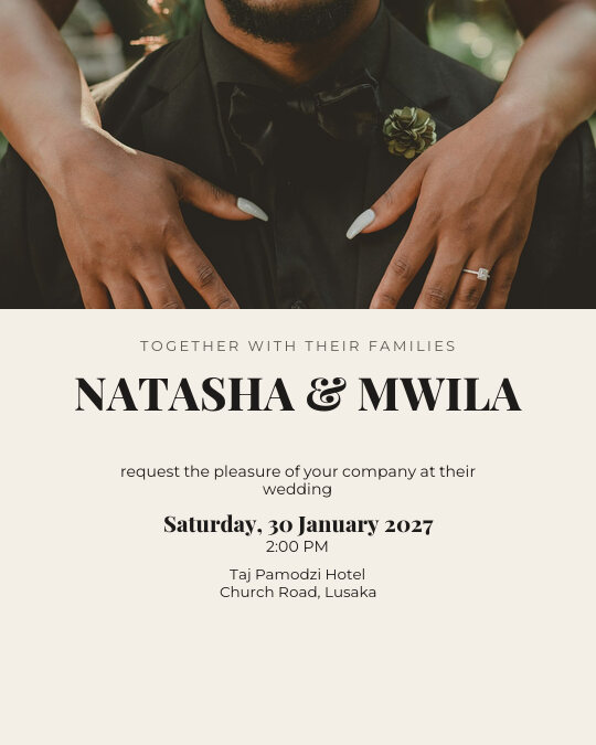 The Big Day invitation design preview