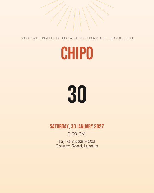 The Big Five-O invitation design preview