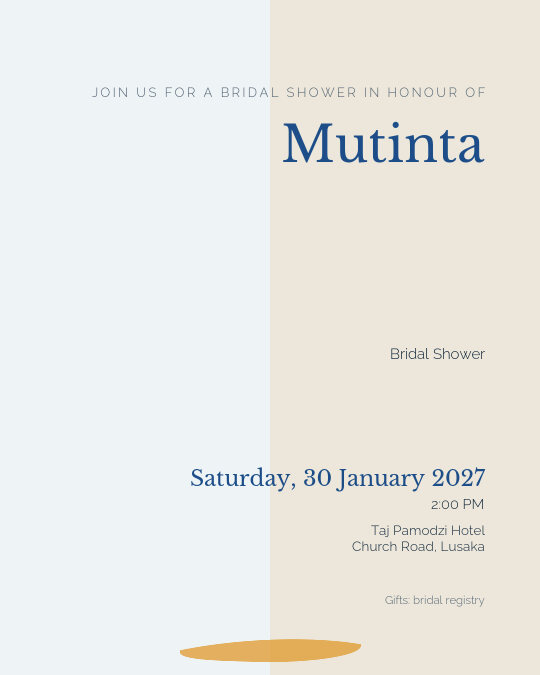 The Bridal Edit invitation design preview
