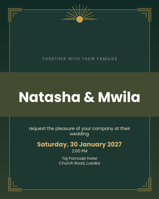 The Champagne Edit invitation design preview