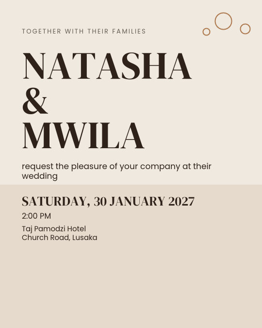 The Editorial Bloom invitation design preview
