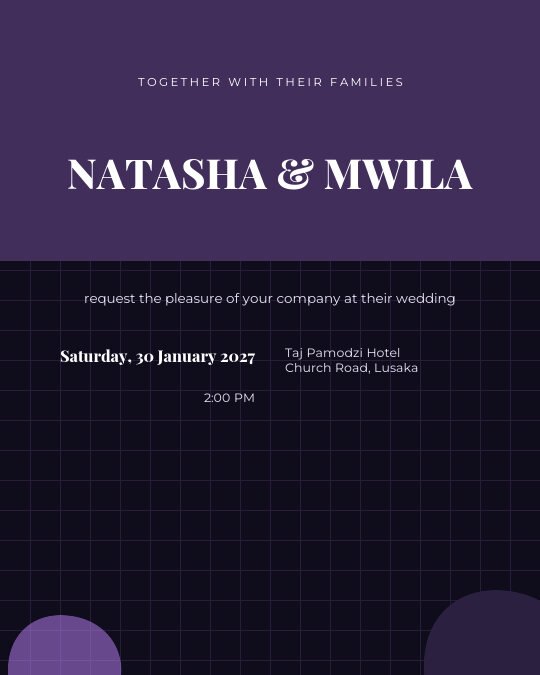 The Modern Vow invitation design preview