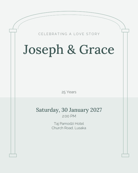 Tin & Timeless invitation design preview