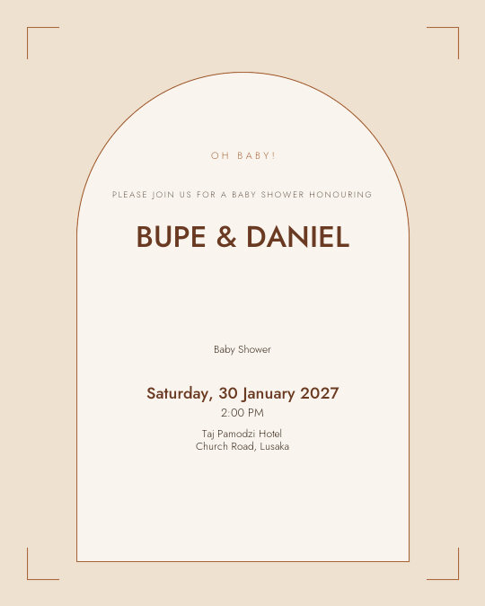 Tiny Treasures invitation design preview