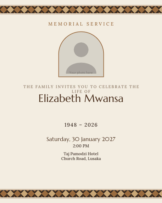Heritage Remembrance invitation design preview
