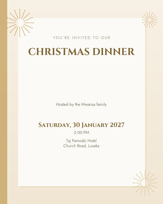 Twelve Days of Christmas invitation design preview