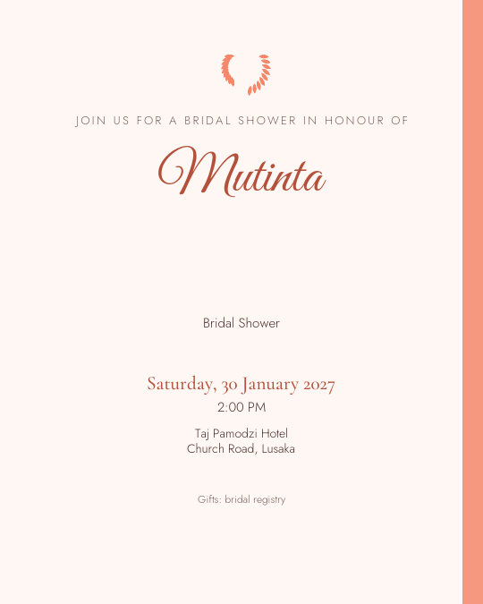 Veil & Vine invitation design preview