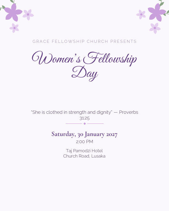 Women of Grace invitation design preview