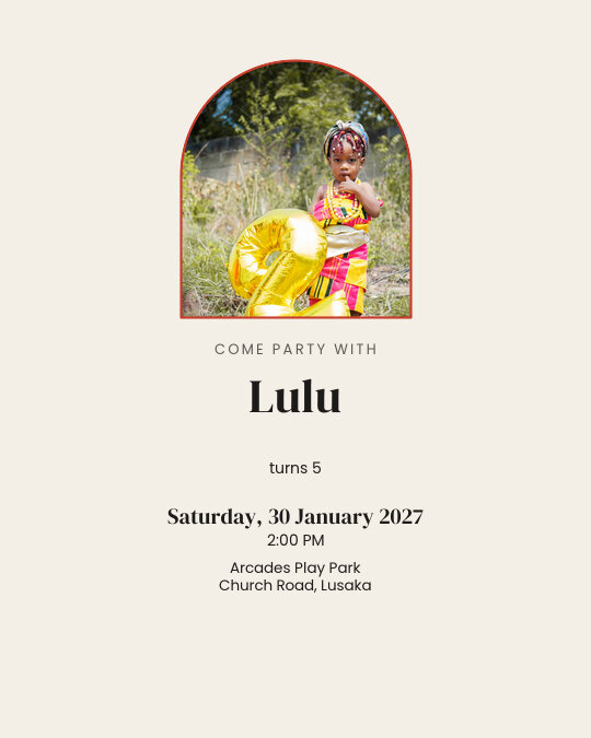 Wonder Kid invitation design preview
